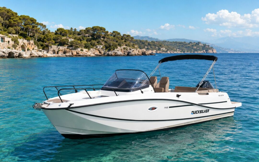 Quicksilver Activ 755 Sundeck - bateau disponible à la location chez West Marine Dinard